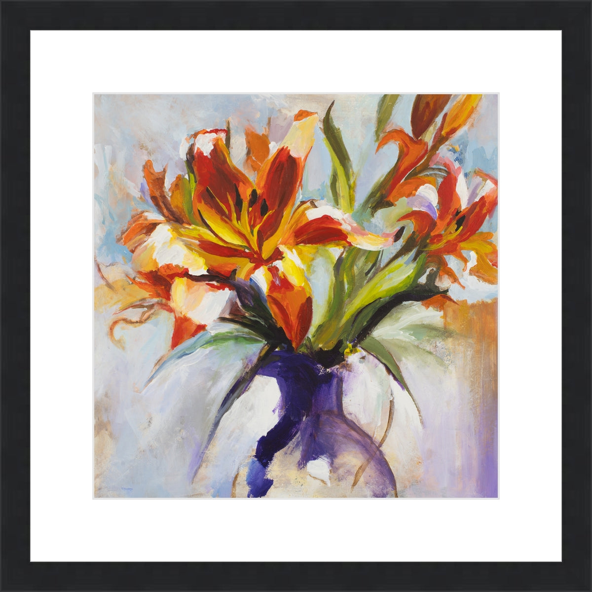 tiger lily acrylic Tiger Lilies Fine Art Print